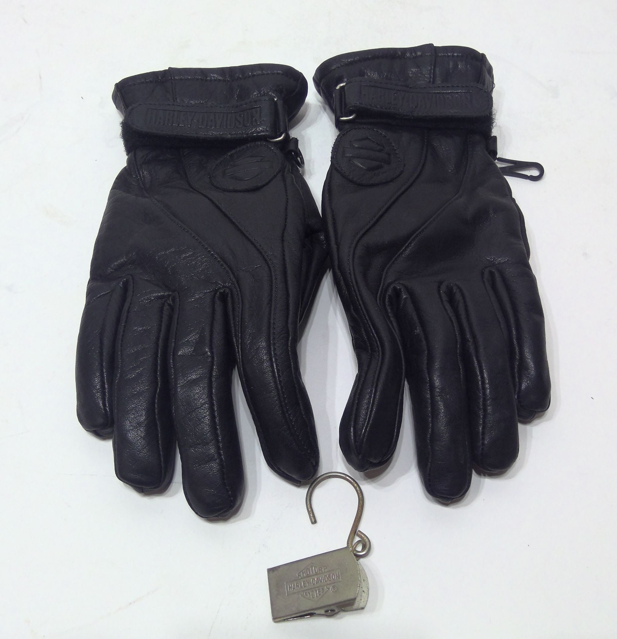 Womans Harley-Davidson Leather Gloves With Clip GORE-TEX Medium 98831-