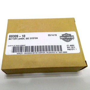 NEW Genuine Harley Siren Security System Battery 69309-10