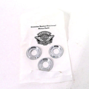 NOS Genuine Harley Set Of 3 Chrome Rear Fender Cup Washers 6450