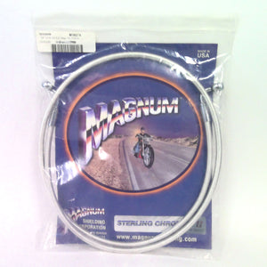 Magnum Chrome E-Z Align Brake line 54" 90° single disk Harley Sportster 36554SW