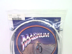 Magnum Chrome E-Z Align Brake line 54" 90° single disk Harley Sportster 36554SW