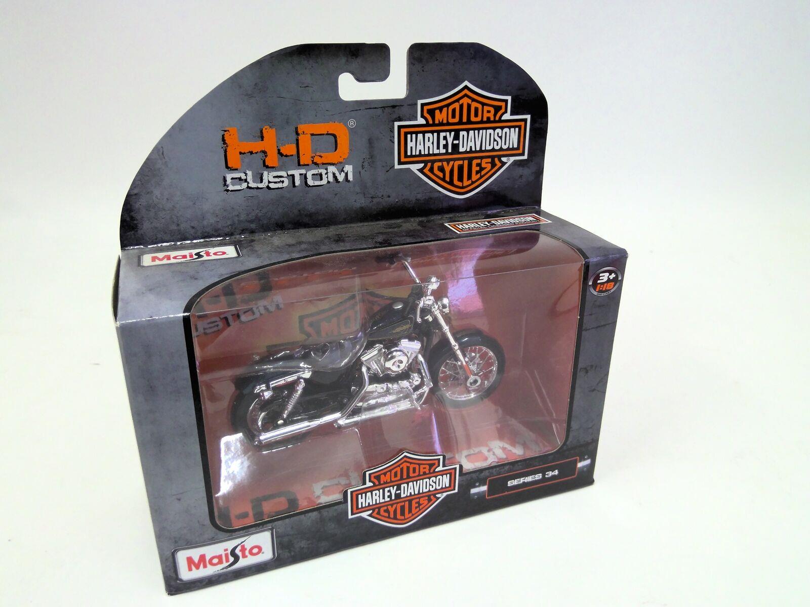 Harley davidson hd custom hot sale maisto