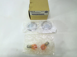 New Genuine Harley 2008 Up FXCW XL Bullet Front Turn Signal Lens Kit 69226-09