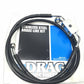 Drag Specialties FXDC 12-14 + 4" Black Front Lower ABS Brakeline Kit 1741-3814
