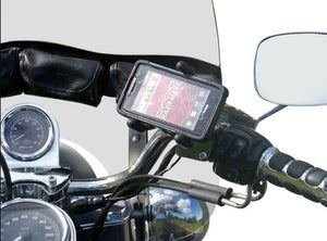 LEADER MOTORCYCLE Phone GPS MOUNT eCADDY TRIGRP HD Chrome ETG-HD 0603-0504