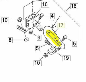 NEW Genuine Harley Touring Rider Driver BACKREST SUPPORT BRACKET 52585-09