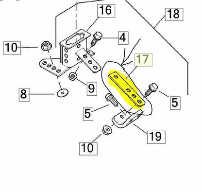 NEW Genuine Harley Touring Rider Driver BACKREST SUPPORT BRACKET 52585-09