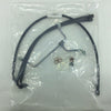 BURLY 13" Ape Hanger Handlebar Vinyl Blk Cable/Brake Line Kit Touring 0610-0814