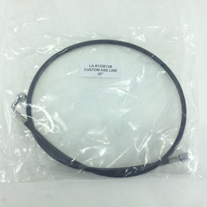 LA CHOPPERS LA-8122B13B Black Braided Brake Line Kit Harley Softail 1741-5092