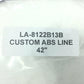 LA CHOPPERS LA-8122B13B Black Braided Brake Line Kit Harley Softail 1741-5092