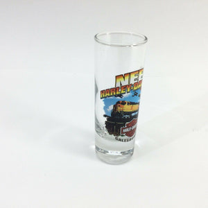 NEW Nees Harley Davidson Galesburg IL Shot Glass Closed Dealer