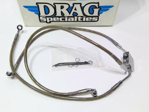 Drag 23" upper Brake Line Front +2" Stainless Steel FXDF 2012-2017 1741-3823