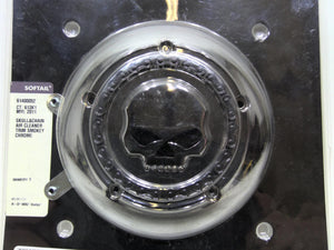 New Genuine Harley 08-17 Softail Willie G Skull Chain Air Cleaner Cover 61400052