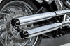 NEW RCX Harley Davidson DYNA 3.0" Chrome Muffler Rival Eclipse Tips RCX217C-21E