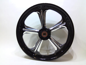 Performance Machine Wrath 19"X3" ABS Black Front Wheel Harley Touring PM-0250