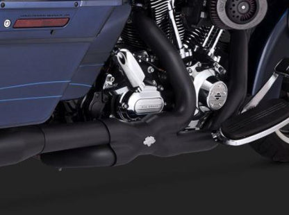 NEW Vance Hines 2009-2016 Harley Touring Power Duals Headpipes Black 46832