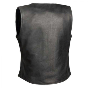 First Manufacturing Derringer Women's Leather Vest 3XL FIL565RCSL-3X