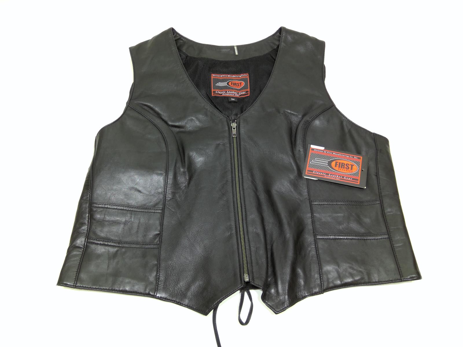 First classics women's leather vest hotsell