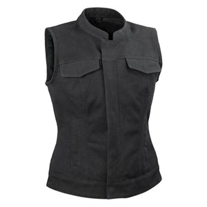 First Manufacturing Womens Ludlow Canvas M/C Vest Large FIL516CNVS