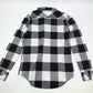 New Harley Women's Buffalo Plaid Long Sleeve Woven Shirt White XS 96240-21VW