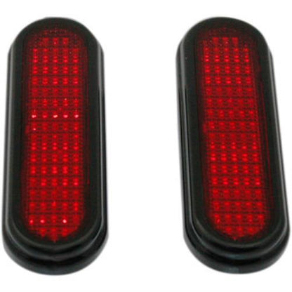 New Custom Dynamics Flatz Clear LED/Red Lens Black 2040-1845