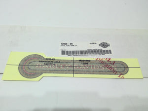 New Genuine Harley DECAL LEFT BRIGHT GOLD/BURGUNDY/RED 13958-99