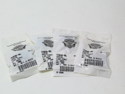 New Genuine Harley 2006 Up Dyna Touring 4 PACK HOUSING 2-WAY SOCKET 72098-06