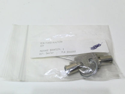 NOS Genuine HARLEY DAVIDSON BARREL KEY SET OEM CODE 3109 71452-91A