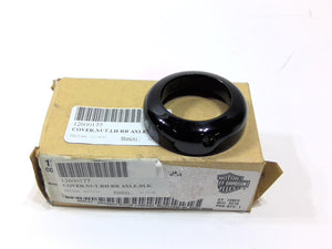New Genuine Harley 2016-2017 Softail Right Axle Nut Cover BLACK 12600177