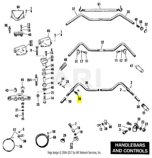 NOS Genuine Harley Wire Retaining Clip 56070-81