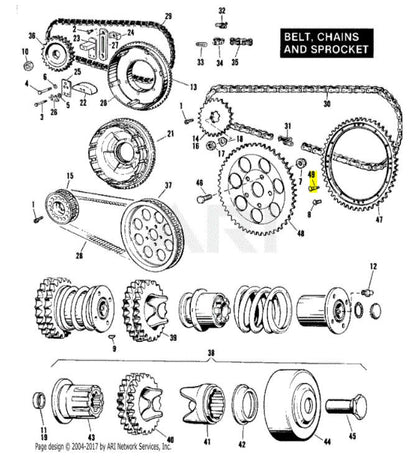 NOS Genuine Harley 15pc DOWEL PIN, rear wheel sprocket  KH XL XLH XLCH 41485-30