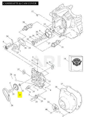 NOS Genuine Harley SPROCKET cam drive 34 tooth 1999 to 2006 25563-99