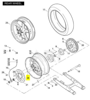 NOS Genuine Harley 2008-2017 V-rod SLEEVE BEARING 43704-08