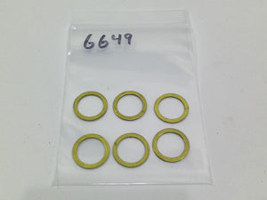 NOS Genuine Harley 6pc WASHER, 9/16 x 3/4 x 1/2 - adjustable fork 6649