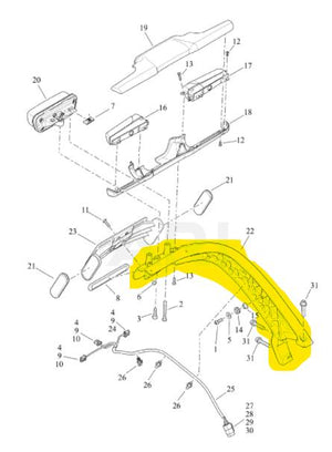 Genuine Harley rear bracket side mount fender strut FXDR Softail 67900460