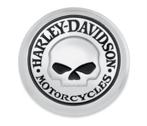 NEW Harley Dyna Softail XL Willie G Skull Fuel Gas Cap cover Medallion 99670-04