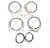 La Choppers Stainless 15"-17" Handlebar Cable Kit Harley 2017-20 FLH 0662-0561