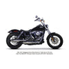 Two Brothers Chrome Dual Shorty 3" Slip Ons 2008-17 Dyna Sportster 005-4710499D