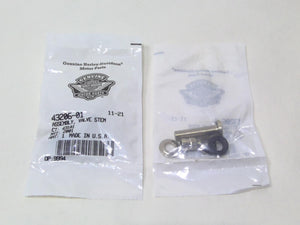 NOS Genuine Harley 2pc STEM ASSEMBLY TIRE VALVE 43206-01