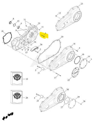 NOS Genuine Harley 2007 Up Softail Dyna Touring 5 PC Inner Primary Bolts 786A