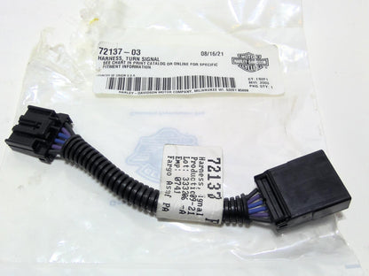 New Genuine Harley Turn Signal Wire Harness 72137-03