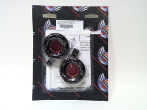 Bullet Ringz LED Rear Signals Black Red CVO Breakout Sport Glide BTRB-RR-JAE-R
