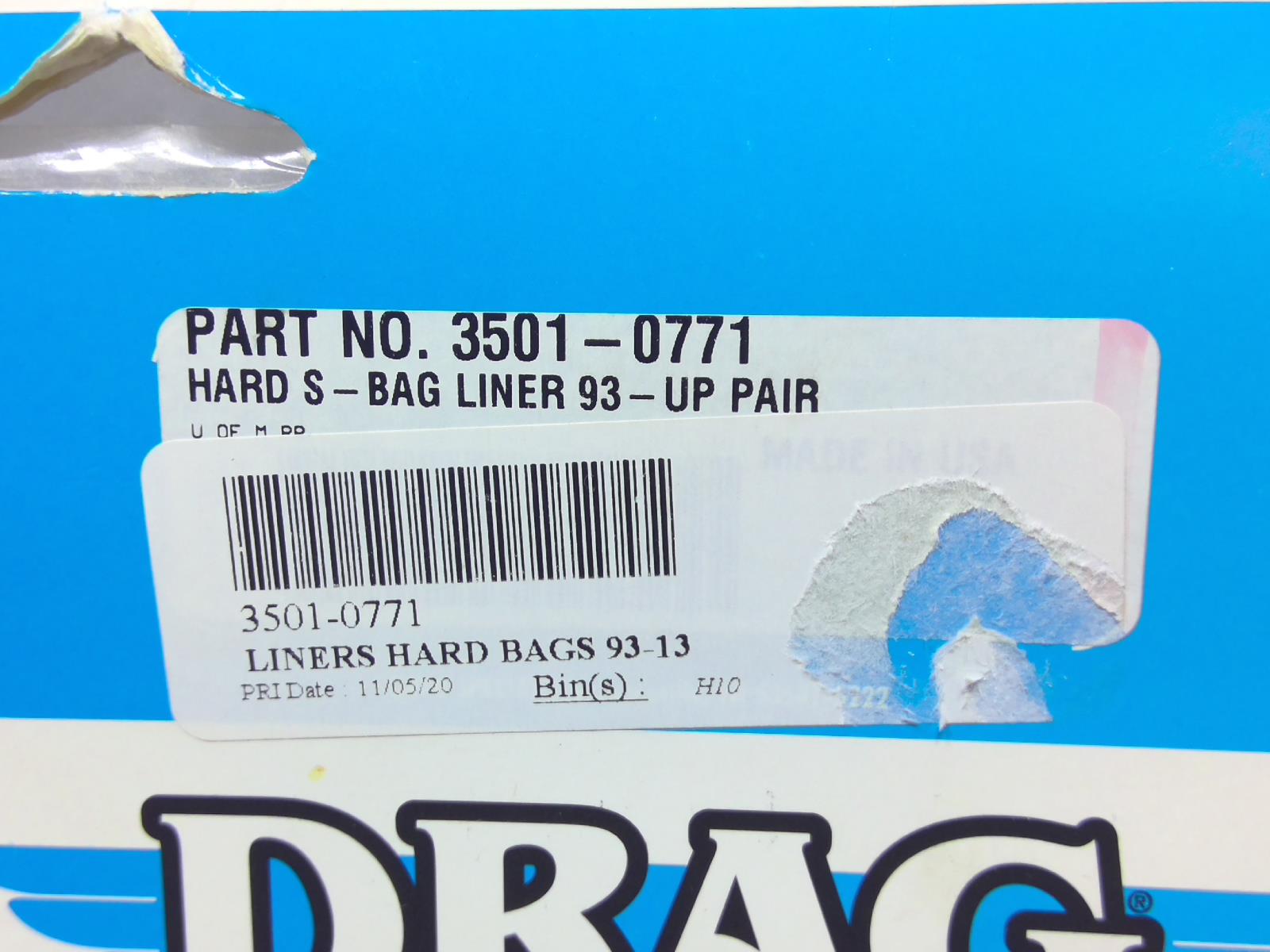 Drag Saddlebag Liners 1993-2013 Harley Davidson Touring Luggage 3501-0771