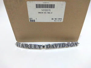 NOS Genuine Harley 2009 Up Touring Ultra Limited Left Fuel Tank Emblem 14100076