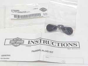 NOS Genuine Harley 2014 Up Street Glide Fairing Plug Kit 57300063