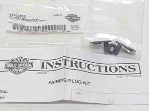 NOS Genuine Harley 2014 Up Street Glide Fairing Plug Kit 57300063