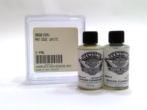 NEW Genuine Harley Touch Up Paint Antique White and Clear Topcoat 2pk 98601DAV