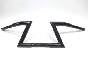 Demon's Cycle 7" Rise 6" Pullback Black Z-Bar Drag Motorcycle Handlebars 121431