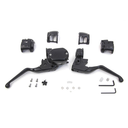 V-Twin 2014up Sportster Handlebar Control Kit Black Master Cylinder 22-0840