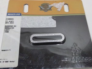 NOS Genuine Harley 96-13 Electra Glide Diamond Ice Indicator Light Trim 61400035